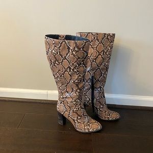 Snake skin boots